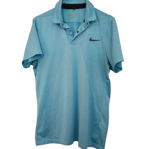 Nike Golf Shirt Modern fit Dri-Fit Polo Blue Size M